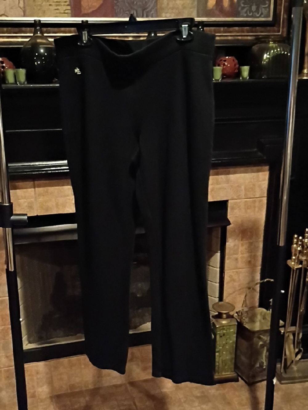 Lauren Ralph Lauren Black  Pants With Banded Waistline - Picture 3 of 7